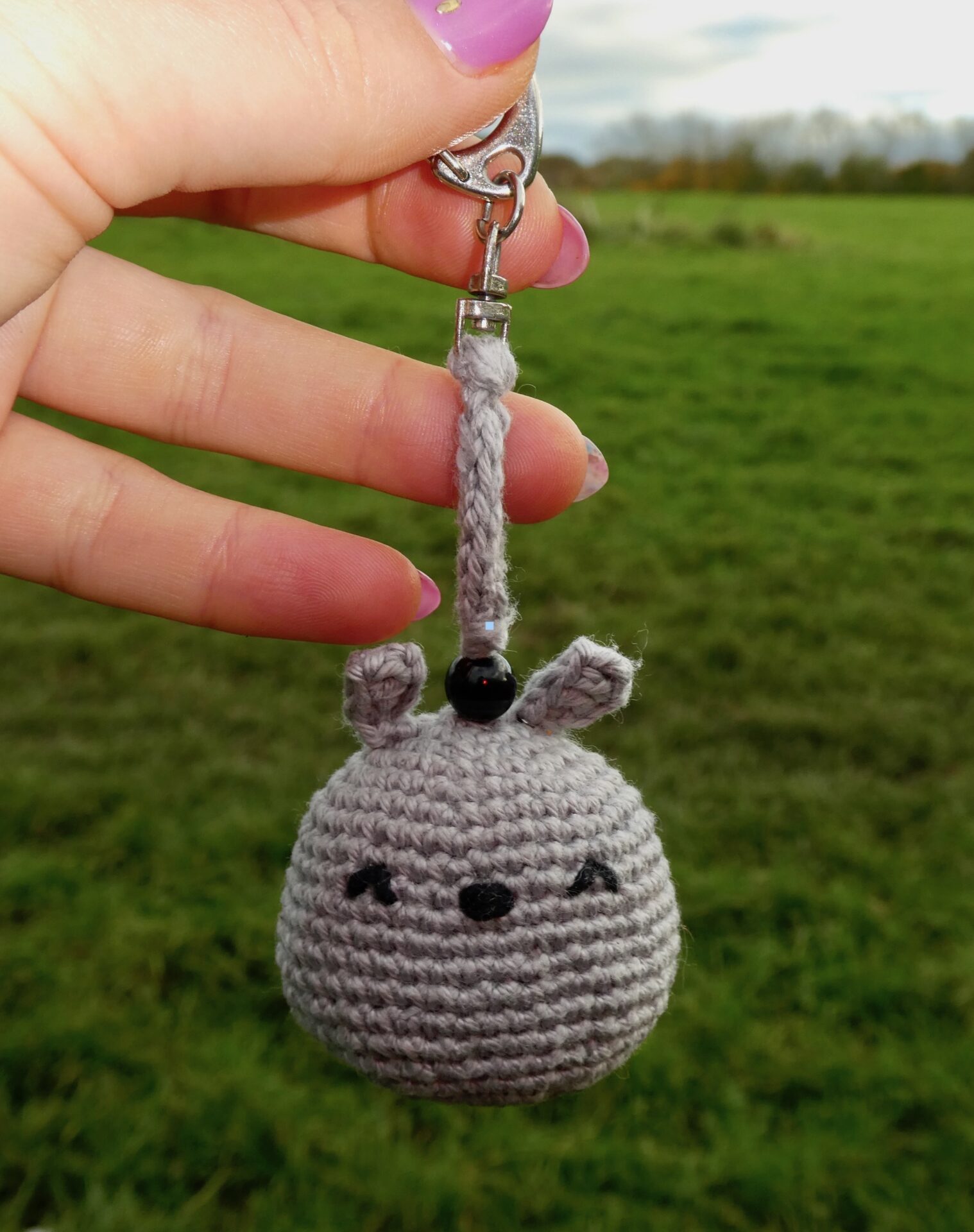 Mini Totoro Crochet Keychain – A Free Pattern